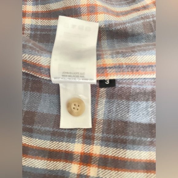 NEW Large John Elliott Hemi Oversized Weston Check Button Down Flannel Shirt - Picture 6 of 7